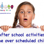 After school activities: The over scheduled child.